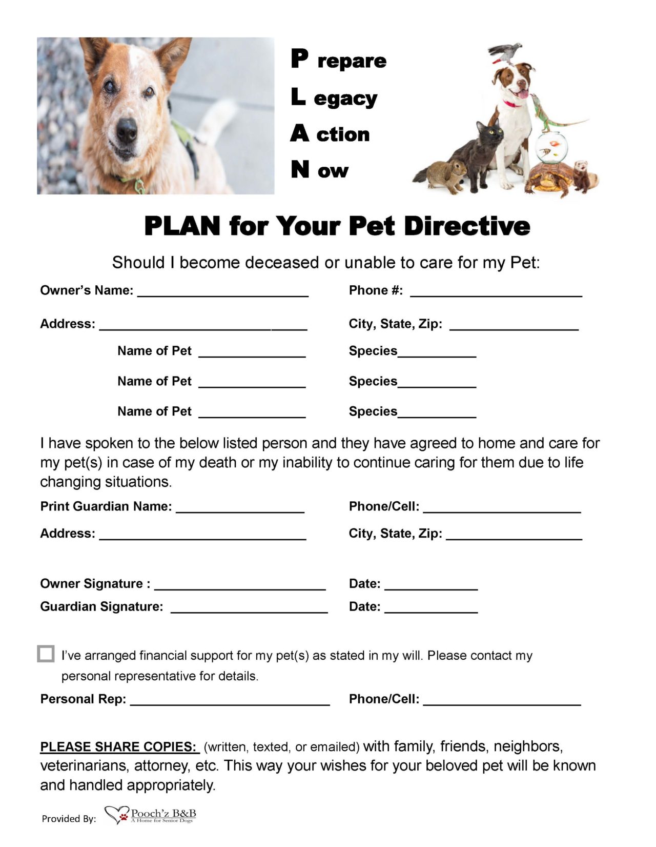 Advance Directives For Pet Care